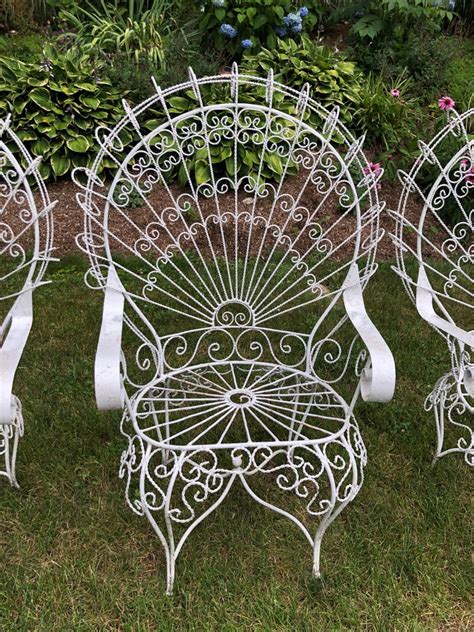 Jun 16, 2022 Vintage John Salterini Wrought Iron Peacock Chairs (2) 1,000. . Salterini peacock chairs